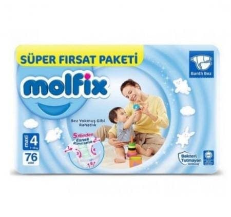 Molfix Süper Fırsat Paketi No 4 76 adet