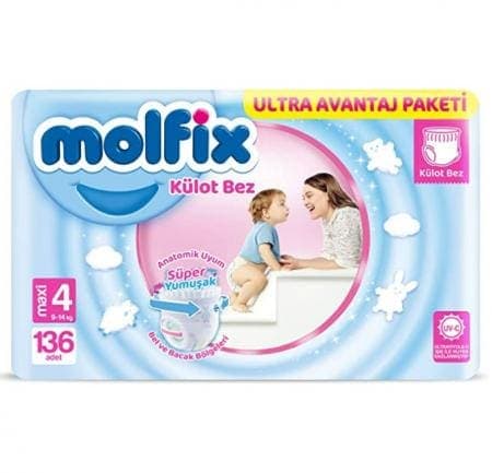 Molfix Ultra Fırsat Paketi No 4 136 adet