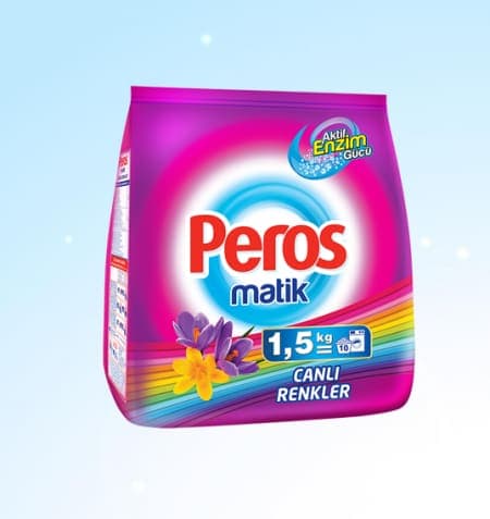 Peros Toz Deterjan Göz Alıcı Renkler 1,5 kg