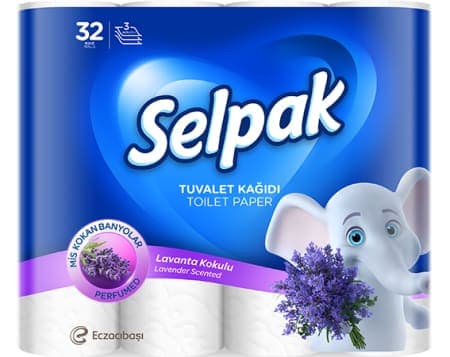 Selpak Parfümlü Tuvalet Kağıtları (Lavanta) 32 adet