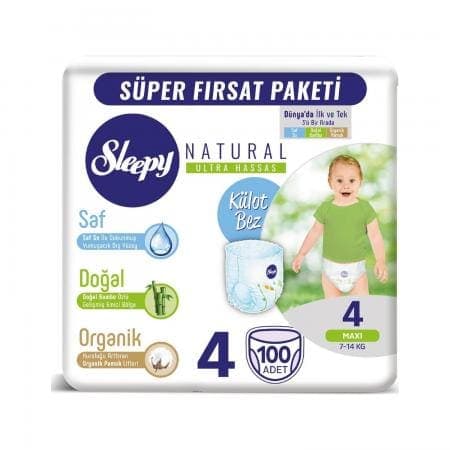 Sleepy Külot Bez Mega Paketi No 4 100 adet
