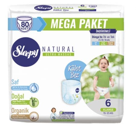 Sleepy Külot Bez Mega Paketi No 6 80 adet