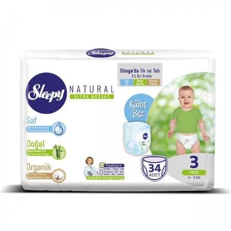 Sleepy Külot Bez Ekonomik Paket No 3 34 adet