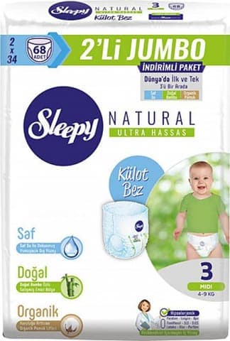Uykulu Külot Bez Ekonomik Paket No 3 68 adet