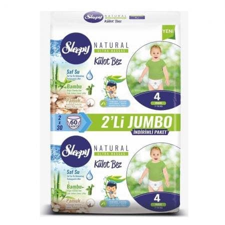 Sleepy Külot Bez Ekonomik Paket No 4 60 adet
