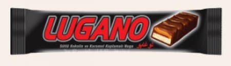 Akay Lugano Kokolin Kaplı Karamel Dolgulu Nuga Bar 22 Gr