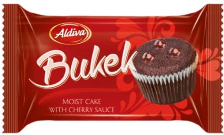 Aldiva Bukek Kakaolu Kremalı Visne Soslu Yaş Kek 25 gr