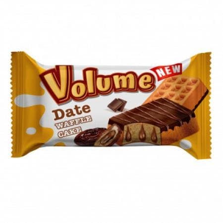Alyan Volume Waffle Kakao Kaplamalı Hurma Soslu Kek 45 gr