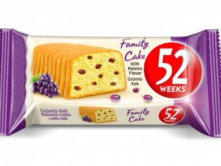 Azra 52 Weeks Üzümlü Kek 60 gr