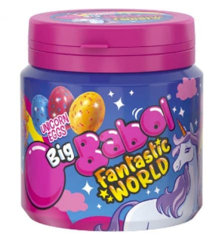 Big Babol Fantastic World Unicorn Eggs Çilek&Muz&Yabanmersini Aromalı Sakız 90 gr
