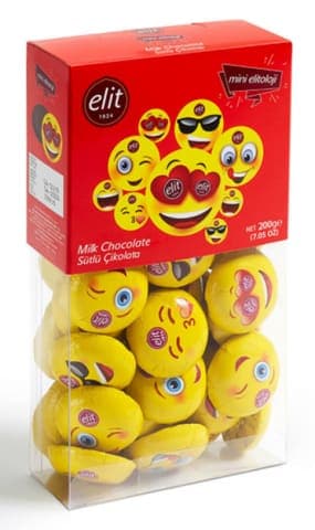 Elit Çikolata Mini Elitology Emoji Çikolata 200 gr