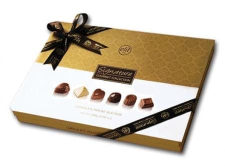 Elit Çikolata Signature Özel Çikolata Beyaz Kutu 256 gr