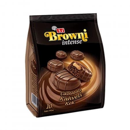 ETİ Browni Yoğun Çikolata Kaplamalı Krema Dolgulu Kek Poşeti 160 gr