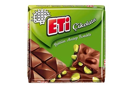 ETİ Bütün Fıstıklı Çikolata 80 gr