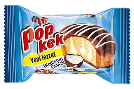 ETİ Popkek Kakao Kaplamalı Hindistan Cevizi Soslu Kek 60 gr