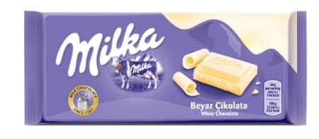 Milka Tablet Beyaz Çikolata 80 gr