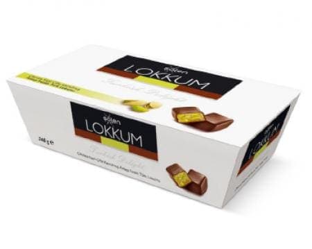Şölen Lokkum Sütlü Çikolata Kaplı Fıstıklı Lokum 246 gr