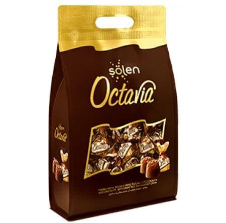 Şölen Octavia Çıtır Pirinç Dolgulu Fındık Kremalı Sütlü Çikolata 825 gr