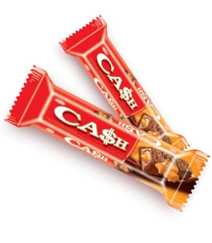 TAYAŞ Sütlü Kokolin Kaplamalı Nuga Karamel Bar Cash 20 gr