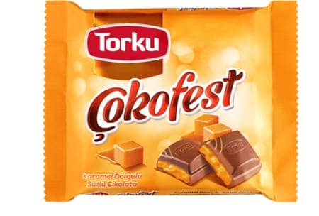 Torku Çokofest Karamel Dolgulu Sütlü Çikolata 60 gr