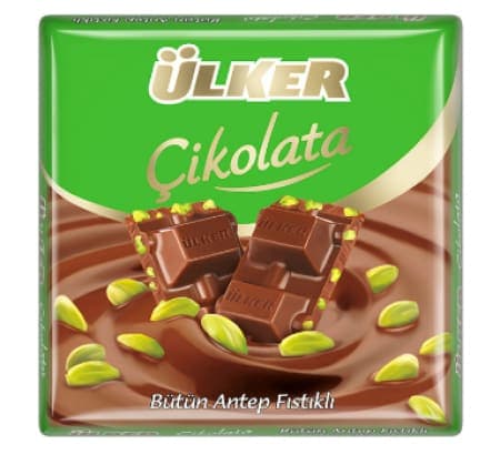 Ülker Antep Fıstıklı Kare Çikolata 65 Gr