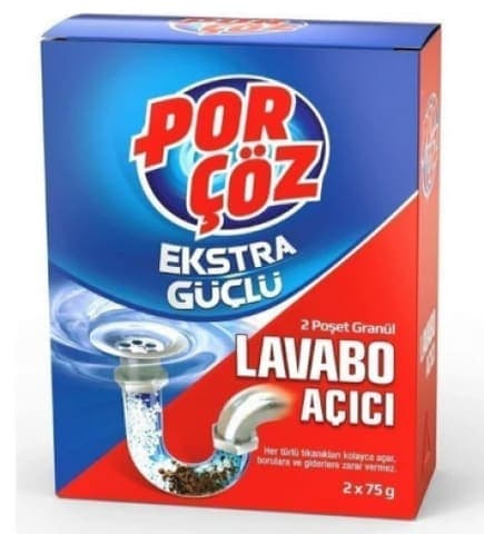 PorÇöz Lavabo Açıcı 2x70 gr